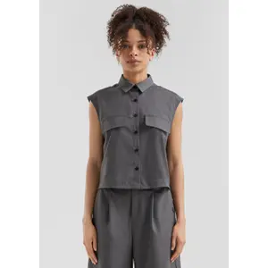 Women's Gilet with Patch Pockets QS image-6