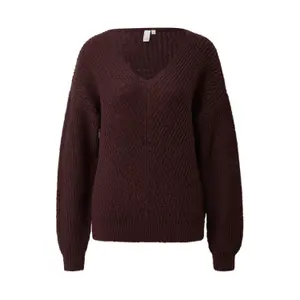 Womens V Neck Knit Sweater QS Regular Fit image-0