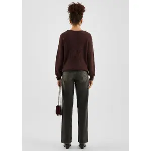 Womens V Neck Knit Sweater QS Regular Fit image-4