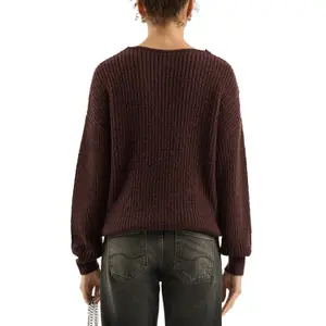 Womens V Neck Knit Sweater QS Regular Fit image-5