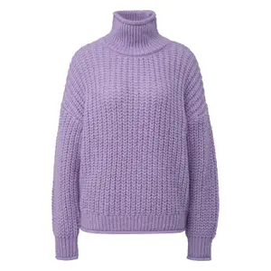 Loose Fit Knit Roll Neck Jumper Women QS image-0