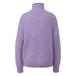 Loose Fit Knit Roll Neck Jumper Women QS image-1