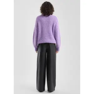 Loose Fit Knit Roll Neck Jumper Women QS image-4
