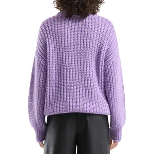Loose Fit Knit Roll Neck Jumper Women QS image-5