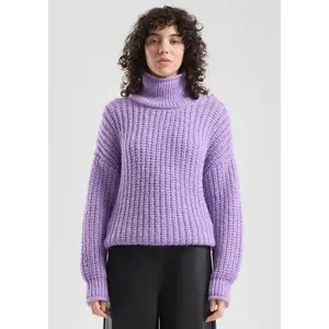 Loose Fit Knit Roll Neck Jumper Women QS image-6