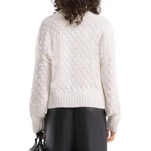 Dropped Shoulder Structured Jumper Women QS Loose Fit image-5