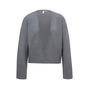 Fine Knit Cardigan Women QS image-0