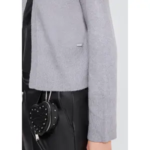Fine Knit Cardigan Women QS image-3