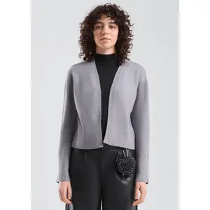 Fine Knit Cardigan Women QS image-6