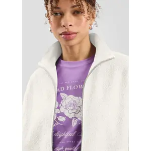 Women's Zip Fleece and Welt Pockets QS image-3