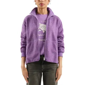 Women's Zip Fleece and Welt Pockets QS image-2