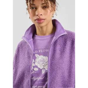 Women's Zip Fleece and Welt Pockets QS image-3