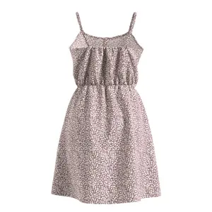 Women's Fine Strap Viscose Dress QS image-1