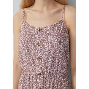 Women's Fine Strap Viscose Dress QS image-3