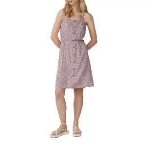 Women's Fine Strap Viscose Dress QS image-6
