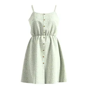 Women's Fine Strap Viscose Dress QS image-0