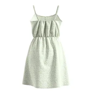 Women's Fine Strap Viscose Dress QS image-1