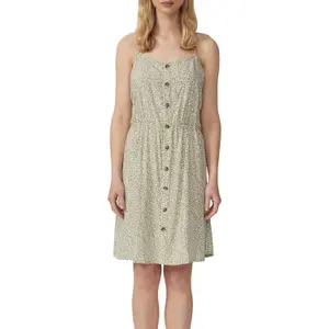 Women's Fine Strap Viscose Dress QS image-2