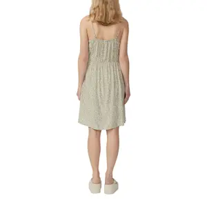 Women's Fine Strap Viscose Dress QS image-5