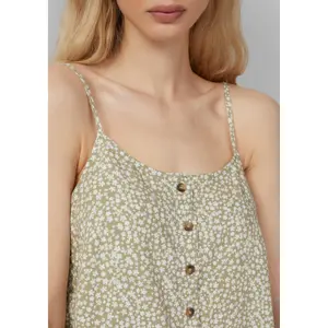 Women's Viscose Blend Blouse with Broderie Anglaise QS image-3