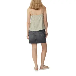 Women's Viscose Blend Blouse with Broderie Anglaise QS image-5