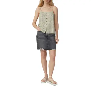 Women's Viscose Blend Blouse with Broderie Anglaise QS image-6