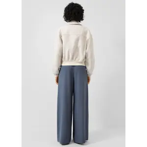 Wool Blend Jacket with Optical Effect Ladies QS image-4