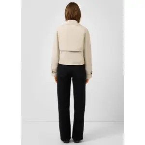 Women's Raglan Sleeve Peacoat QS image-4