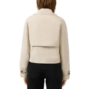 Women's Raglan Sleeve Peacoat QS image-5