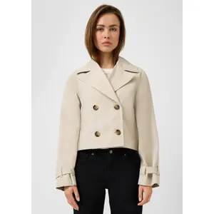 Women's Raglan Sleeve Peacoat QS image-6