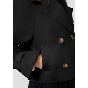 Women's Raglan Sleeve Peacoat QS image-3