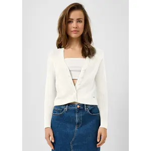 Fitted Ribbed Cardigan Women QS image-6