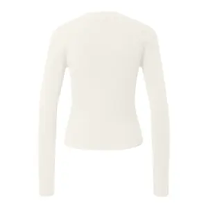 Women’s Fitted Ribbed Knit Pullover in Viscose Blend QS Slim Fit image-1