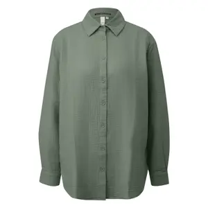 Long Sleeve Chiffon Blouse Women QS image-0