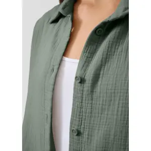 Long Sleeve Chiffon Blouse Women QS image-3