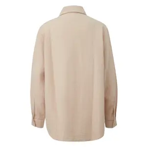 Long Sleeve Chiffon Blouse Women QS image-1