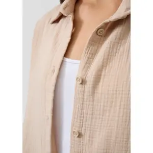 Long Sleeve Chiffon Blouse Women QS image-3