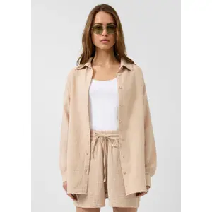 Long Sleeve Chiffon Blouse Women QS image-6