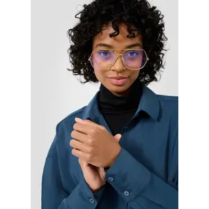 Fluid and Soft Long Sleeve Shirt for Women QS image-3