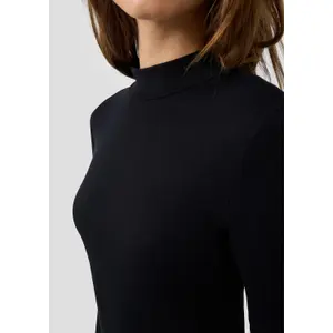 Long Ribbed Knit Dress Women QS image-3