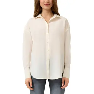 Fluid and Soft Long Sleeve Shirt for Women QS image-2