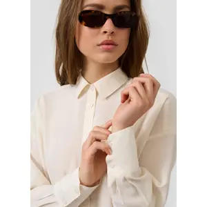 Fluid and Soft Long Sleeve Shirt for Women QS image-3