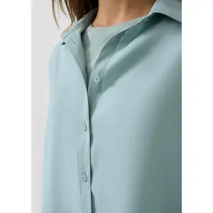 Fluid and Soft Long Sleeve Shirt for Women QS image-3