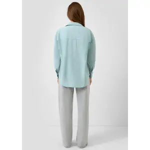 Fluid and Soft Long Sleeve Shirt for Women QS image-4