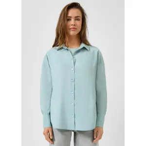 Fluid and Soft Long Sleeve Shirt for Women QS image-6
