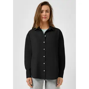 Fluid and Soft Long Sleeve Shirt for Women QS image-6