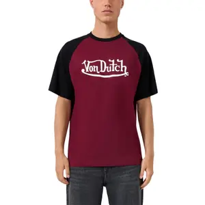 T-shirt με στρογγυλή λαιμόκοψη με εκτύπωση εμπρός QS Von Dutch image-2
