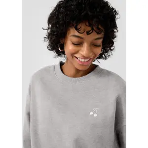 Women's Sweatshirt with Subtle Embroidery QS image-3