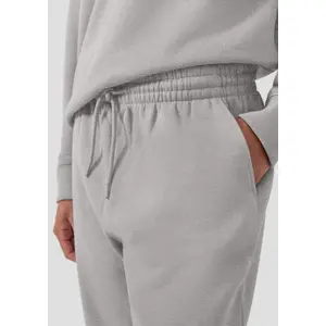 Women's Elastic Waist Fleece Jogging Trousers QS image-3