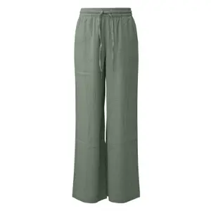 Wide Lightweight Chiffon Trousers Women QS image-0